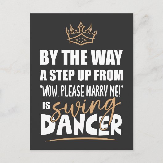 Swing Dancer ist das Ultimate in Appeal. Fun Gift Postkarte (Vorderseite)