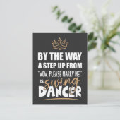 Swing Dancer ist das Ultimate in Appeal. Fun Gift Postkarte (Stehend Vorderseite)