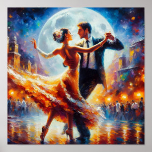 Swing Dancing Ballroom Tanztanz Tanz Poster