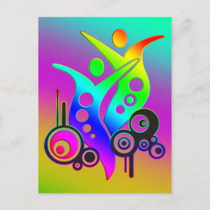 SWING / Diagonalfarben Postkarte