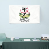 Swing for Cure Golf Breast Cancer Banner (Messeveranstaltung)