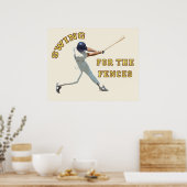 Swing für die Zäune Poster (Küche)