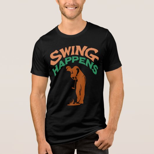 Swing Happens Spaß Tri-Blend Shirt (Vorderseite)