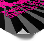 Swing hard Snatch Fast Pink Kettlebell Poster (Ecke)