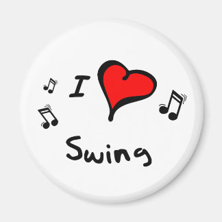 Swing I Herz-Liebe Geschenk Magnet
