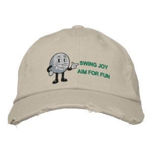 Swing Join Aim for Fun Funny Golf Bestickte Baseballkappe