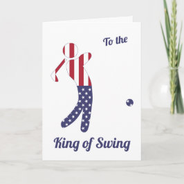 Swing King | Amerikanische Flagge | Vatertag Karte