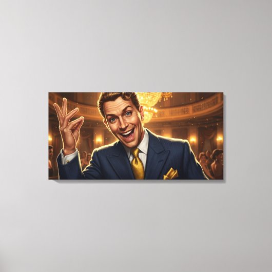 Swing King Stretched Canvas Print Leinwanddruck (Vorderseite)