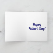 Swing King | Union Jack Golfer | Vatertag Karte (Innenseite)