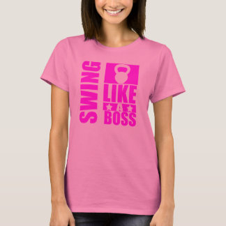 SWING Like a Boss - Ladys Elite Fitness Tshirt