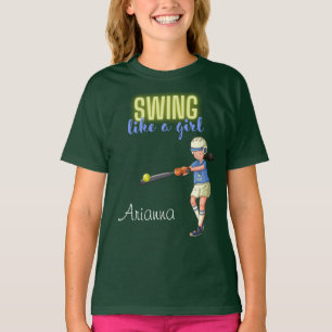 Swing Like A Girl Softball T-Shirt
