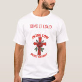 Swing Low Sweet Chariot Rose & Cross Motif T-Shirt (Vorderseite)