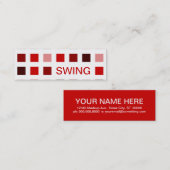 SWING (Mod-Quadrate) Mini Visitenkarte (Vorne/Hinten)