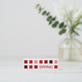 SWING (Mod-Quadrate) Mini Visitenkarte (Stehend Vorderseite)