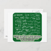 Swing Postkarte (Vorne/Hinten)