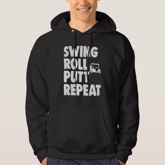 Swing Roll Putt Repeat Player   Women Golf   Hoodie (Vorderseite)