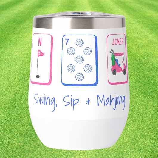 Swing, Sip, Mahjong / Golf-Themen-Mahjong-Party