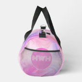 Swing & Style: Personalisiert rosa Duffeltasche Duffle Bag (Rechts)