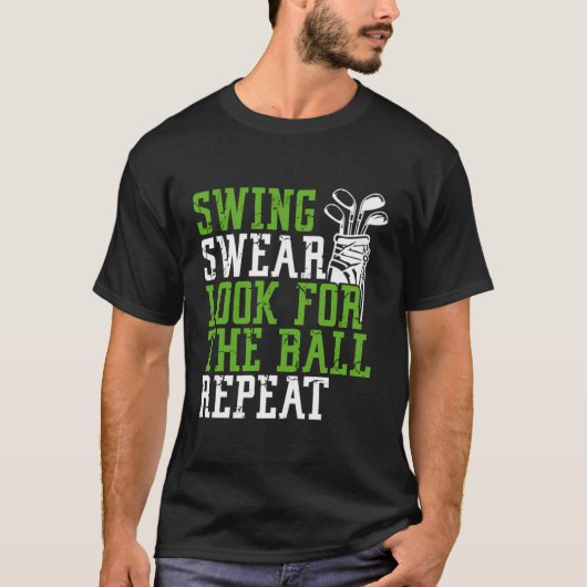 Swing Sweet suchen nach Ball Wiederholung lustige T-Shirt (Vorderseite)