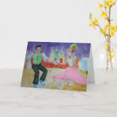 Swing Tanz am Samstagabend Karte (Gelbe Blume)