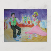 Swing Tanz am Samstagabend Postkarte (Vorderseite)