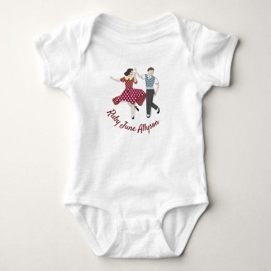 Swing-Tanz Baby Strampler (Vorderseite)