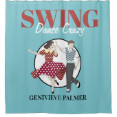 Swing-Tanz Duschvorhang (Vorderseite)