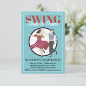Swing-Tanz Einladung (Stehend Vorderseite)