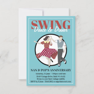 Swing-Tanz Einladung