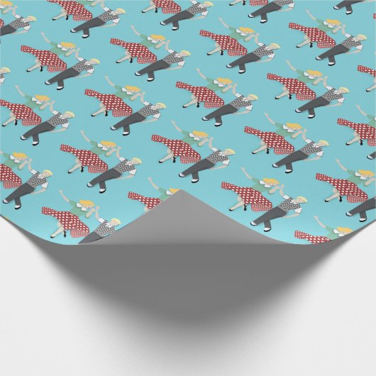 Swing-Tanz Geschenkpapier (Ecke)