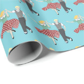 Swing-Tanz Geschenkpapier (Rolleneckpunkt)