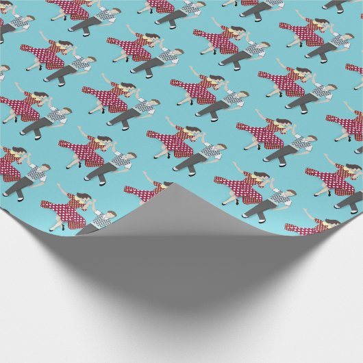 Swing-Tanz Geschenkpapier (Ecke)