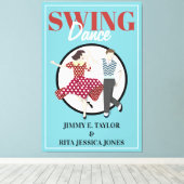 Swing-Tanz Leinwanddruck (Insitu (Holzboden))