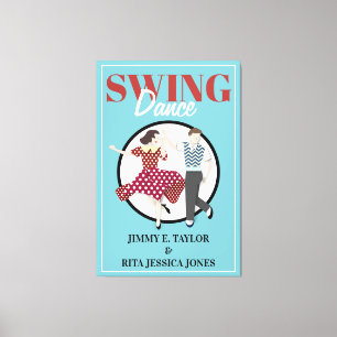 Swing-Tanz Leinwanddruck