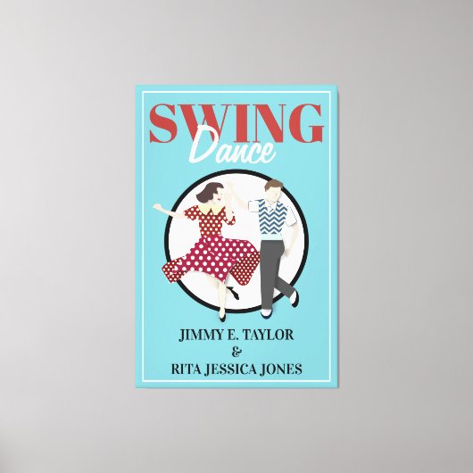 Swing-Tanz Leinwanddruck (Vorderseite)