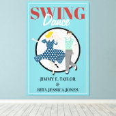 Swing-Tanz Leinwanddruck (Insitu (Holzboden))
