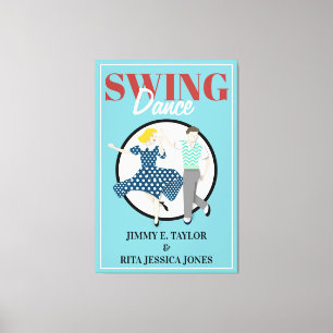 Swing-Tanz Leinwanddruck