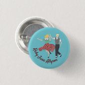 Swing-Tanz-Paar Button (Vorne & Hinten)