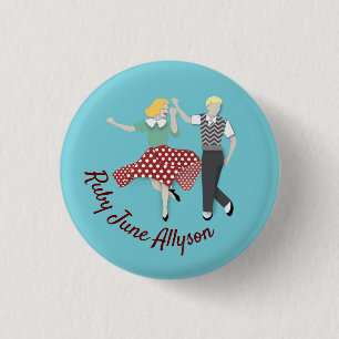 Swing-Tanz-Paar Button