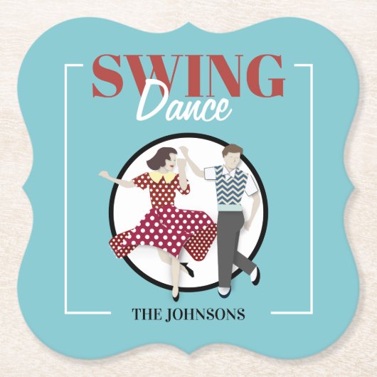 Swing-Tanz Untersetzer (Vorderseite)
