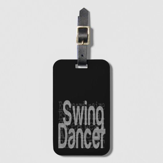 Swing Tänzer Extraordinaire Gepäckanhänger (Vorderseite Vertikal)