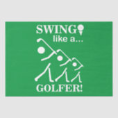 Swing wie ein Golfer Seidenpapier (Vorderseite)