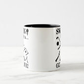 Swing wie ein Golfer Zweifarbige Tasse (Mittel)
