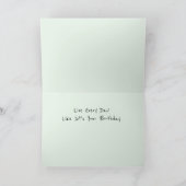 Swingbaby Orangutan Geburtstagskarte Karte (Innenseite)