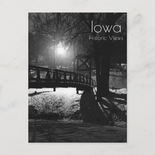 Swingbrücke in Ames Iowa Postkarte (Vorderseite)