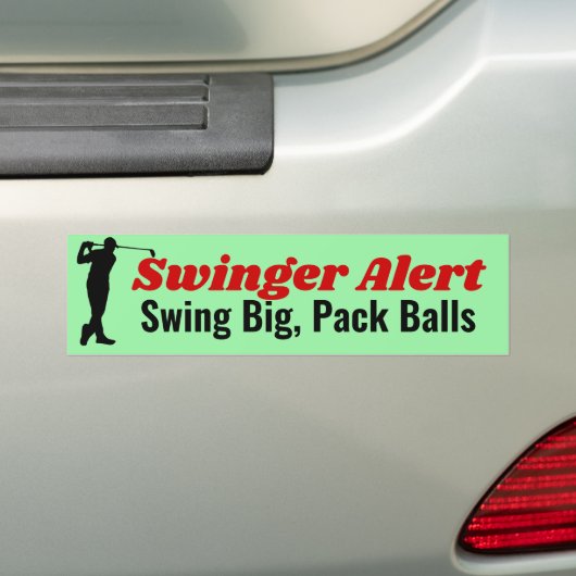 Swinger Alert Autoaufkleber - Golf Cart Fun (Auf Auto)