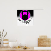 "Swinger" Kettlebell Fitness Poster (Küche)