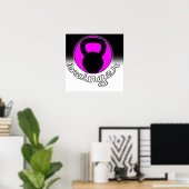 "Swinger" Kettlebell Fitness Poster (Heimbüro)
