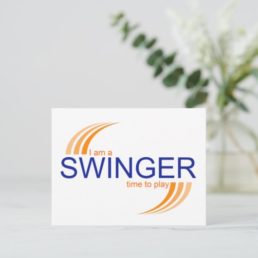 Swinger Post Card Postkarte (Stehend Vorderseite)