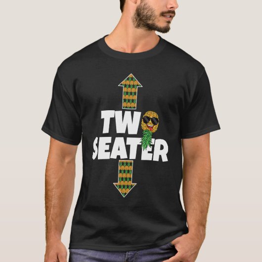 Swinger Two Seater Upside Down Ananas Swinging T-Shirt (Vorderseite)